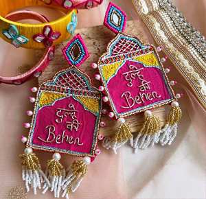 Boucles d'oreilles en perles de qualité supérieure, de couleur rouge et rose, de forme ronde et en forme de cœur, pour femmes, bijoux de fête, au meilleur prix, boucles d'oreilles en perles - Product Image 4