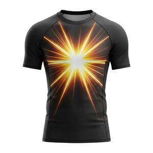 Camiseta de compresión sublimada personalizada para hombres, mujeres y niños, para entrenamiento de MMA, BJJ, Jiu Jitsu No Gi, duradera, al por mayor. - Product Image 1