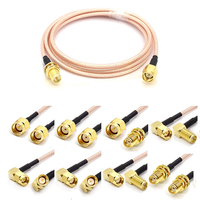 Rallonge de câble coaxial RG316 SMA SMB RF 10cm 20cm MMCX GSM GPS Antenne Connecteur Accessoire fabriqué Câbles de communication