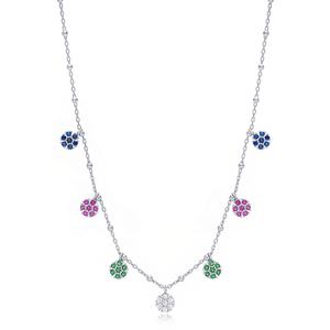 Coloré Fleur Conception Dainty Shaker Collier Turc En Gros À La Main 925 Bijoux En Argent Sterling - Product Image 5