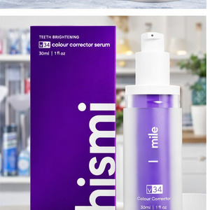 Sérum blanchissant pour les dents V34 Correcteur violet Blanchiment instantané pour les fumeurs Utilisation quotidienne Formule sûre sans peroxyde - Product Image 1
