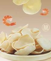 Bolitas de Galleta de Camarón Semiterminadas, Bajas en Grasa, Saladas y Fritas, para Fábricas de Alimentos y Restaurantes