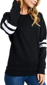 500gsm Black Vintage Crew Neck Wholesale Custom logo Oversized Crewneck Distressed Stone Acid Wash <b>Sweatshirt</b> for Printing - Product Image 6