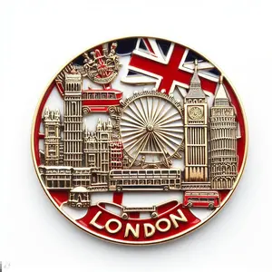 Kustom Dekorasi Rumah pelat souvenir logam piring suvenir london