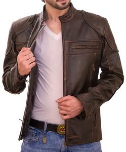 Chaqueta de Cuero de Oveja Genuino de Primera Calidad Personalizada para Hombre, Cuello Alto, Transpirable, Impermeable, Resistente al Viento, Estilo Urbano para Invierno - Product Image 4