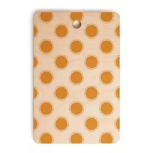 Planche à découper ovale en bois classique faite à la main avec des autocollants en émail de dernière génération, fleurs pour la cuisine, découpe de légumes - Product Image 3