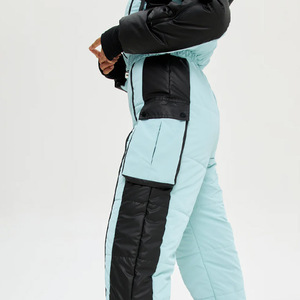 Traje de esquí de una pieza impermeable general de esquí de invierno de talla grande a la moda de alta calidad personalizado para mujeres, hombres y niños característica a prueba de viento - Product Image 3
