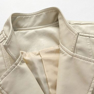 Windproof Women Clothing Custom Popular High Quality Women Motorbike Leather <b>Jackets</b> Low Price Wholesale - Product Image 3