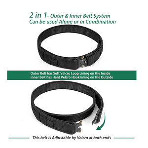 Cinturón Táctico Utilitario de Último Diseño, Hebilla de Metal de Acero de Liberación Rápida, Transpirable, de Nailon, para Guardias de Seguridad, Deportivo - Product Image 3