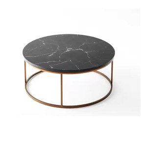 Juego de dos mesas laterales anidadas redondas de sauce - Product Image 5