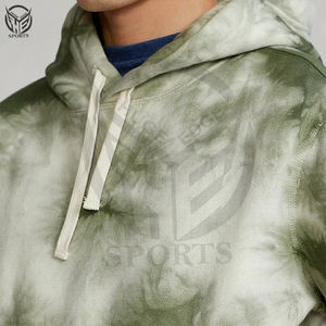 Sudadera con capucha de entrenamiento de invierno teñida de varios colores personalizada, tinte de corbata ligero para hombres, impermeable y ecológico - Product Image 5