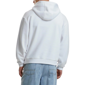 Sweat à capuche décontracté pour homme, coupe droite, 420g, polyester/coton tricoté, motif uni, col à capuche - Product Image 2