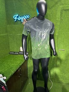 T-shirt imprimé personnalisé pour homme en toile 100 % coton, manches courtes, coupe ample et respirante, haute qualité - FIX pour le SPORT - Product Image 2