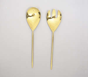 Serveur à salade fait à la main en acier inoxydable bas quantité minimale de commande portabilité de qualité supérieure lot de 2 pièces fabricant de produits personnalisés grossiste - Product Image 3