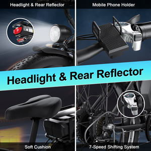 Bicicleta Eléctrica de Montaña Híbrida con Doble <span class=keywords><strong>Motor</strong></span> de 2000w, Baterías Dobles de 48V 22.4AH y Cuadro de Aleación de Aluminio - Product Image 5