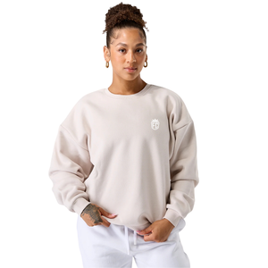 เสื้อสเวตเชิ้ตผ้าฟลีซขนาดใหญ่สำหรับผู้หญิง เสื้อคอกลมแบบสวมใส่สบาย ทรงหลวม สวมใส่สบายในชีวิตประจำวัน - Product Image 1