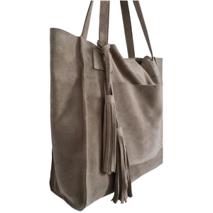 Suede Tote Bag for Women Recycled New Fashion Handbag Low MOQ From Vietnam High Quality Custom Logo - Product Image 6