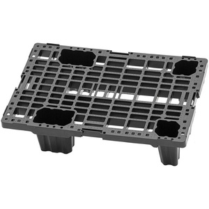 พาเลทพลาสติก TRANSPAK 1/4 ยูโร ขนาด 400x600 มม. พร้อมขอบกันลื่น 7 มม. แพ็ค 10 ชิ้น - Product Image 1
