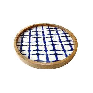 Plateau en bois durable avec finition émaillée décorative artisanale pour la maison, la cuisine, la restauration, plateau de service alimentaire utilisé, article à usage décoratif - Product Image 2