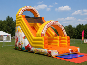 Aire de jeux gonflable professionnelle 7x4x6h m – Toboggan gonflable en PVC – Utilisation professionnelle en extérieur/intérieur – Conforme aux normes européennes - Product Image 4