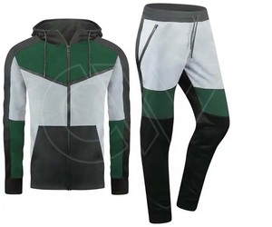 Survêtement Homme Sweats à Capuche Chauds Pantalon de Survêtement 2 Pcs Ensembles Hiver Haute Qualité Top Casual Jogging Vêtements - Product Image 1