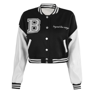 2025 Baseball veste personnalisée dames Bomber manteau impression mode chaud hiver Patchwork université veste femmes décontracté culture veste - Product Image 2