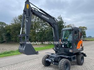 Excavadora de Ruedas DOOSAN Dx60 de 6 Toneladas de Alta Calidad, Precio Económico, Usada, con Motor Yanmar, Alta Potencia de Excavación - Product Image 3