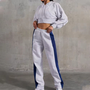 Tenues décontractées personnalisées roses unies pour femmes, chemise à manches longues respirante en polyester, pantalon, ensemble 2 pièces, uni teint, pailleté, 2025 - Product Image 6