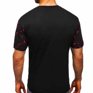 เสื้อยืดลายกราฟิกสำหรับผู้ชายคอกลมพิมพ์ลายแขนสั้นแห้งเร็วแบบเรียบงานตามสั่ง - Product Image 3