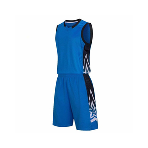 Uniforme de basket-ball pour hommes maille polyester léger respirant séchage rapide sans manches vêtements de sport jeu porter tenue athlétique quotidienne - Product Image 1