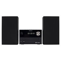 Système Home Cinéma Kenwood HI FI M 420DAB Noir Mini avec Lecteur CD 2x7W, USB, Aux, FM pour Matériaux en Bois