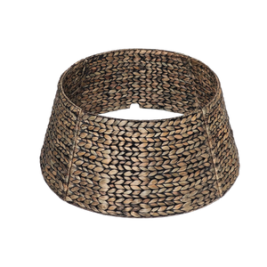 La falda de cuello de árbol de Navidad de jacinto de agua redondo bohemio ecológico más vendida y cubierta de base de soporte para árbol de Navidad de Vietnam - Product Image 3