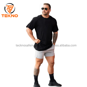 Camiseta de algodón 100% al por mayor de fábrica, 180 Gsm, logotipo impreso personalizado, tela tejida de estilo Formal holgada para hombres, servicio OEM - Product Image 6