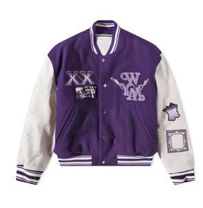 แจ็กเก็ตทีมตัวแทนแบบลำลองของผู้ชายสำหรับฤดูใบไม้ร่วงแผ่นปะติดปักโลโก้ได้ตามต้องการ - Product Image 3