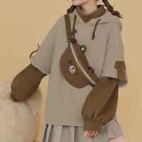 2024 tendance sweats à capuche femmes USA taille bouffée impression sweat à capuche brosse points imprimé brut ourlet bord bas grand vieilli acide lavé