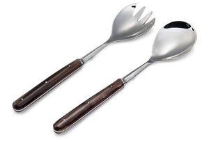 Ensemble de couverts en acier élégant peint à la main poignées en bois de nacre fabriqués à la main élégant lave-vaisselle réutilisable de luxe écologique - Product Image 5