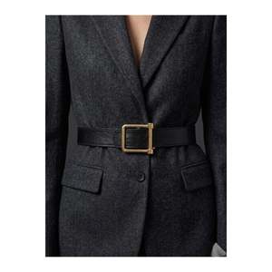 Ceinture carrée pour femme, ceinture pour pantalon, ceinture pour veste, ceinture pour robe - Noir - Product Image 1