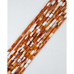 Cadena de Cuentas Sueltas de Concha de Ostra Espinosa para la Fabricación de Joyas - Mezcla de Hueso de Coral Ovalado Blanco - Product Image 1