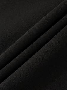 เสื้อฮู้ดและกางเกงวอร์มผู้ชายคุณภาพสูง ผลิตจากโพลีเอสเตอร์/คอตตอน ตกแต่งด้วยการเย็บปักถักร้อยแบบสร้างสรรค์ พิมพ์ลาย เหมาะสำหรับการฝึกซ้อมในฤดูหนาว สีพื้น - Product Image 4