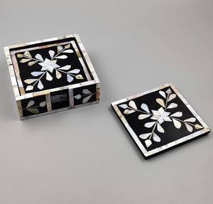 Posavasos Clásicos Premium con Incrustaciones de Nácar, Ecológicos, de 10 mm de Grosor, Elegantes y Duraderos, Decoración de Mesa para el Hogar, Hoteles y Restaurantes - Product Image 5