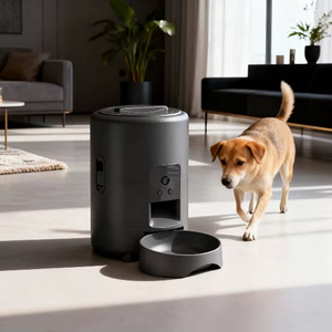 Sudex Q029 2L Automatic Cat & Dog Feeder With Camera Smart <b>Timed</b> Food Dispenser WiFi App Control Pet Supplies Stainless Steel - Product Image 3