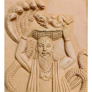 Mukherjee งานหัตถกรรม krishna vashudev Abstract เป็นมิตรต่อสิ่งแวดล้อมดินเผาแขวนผนัง showpiece หรูหราแบบดั้งเดิมตกแต่งบ้าน - Product Image 5