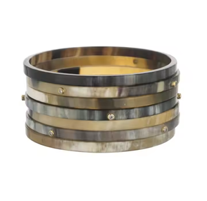 Brazalete de cuerno moderno pulido Natural ecológico de calidad superior accesorios de Regalo De Amistad tamaño personalizado por Crescent Crafts - Product Image 5