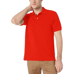 Polo para hombre, ajuste regular, tela ligera y transpirable, manga corta, cuello acanalado, tapeta con botones, moda moderna informal de verano - Product Image 2