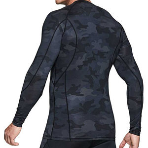 Rashguard pour homme confortable, respirant, à séchage rapide et écologique - Couleurs et tailles personnalisables, tissu polyester/nylon, service OEM - Product Image 2