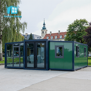 Rumah Kontainer Baja Prefabrikasi <span class=keywords><strong>Panel</strong></span> Sandwich Modular Desain Modern Kokoh Portabel Rumah Prefab Mobile untuk Penggunaan Hotel Cina - Product Image 1