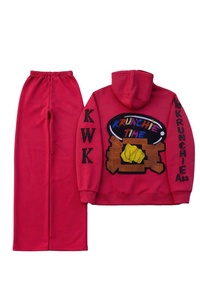 Survêtement d'hiver décontracté pour homme en molleton 100% coton respirant, avec broderie frontale vieillie, idéal pour l'entraînement et les activités de plein air - Vente en gros - Product Image 6