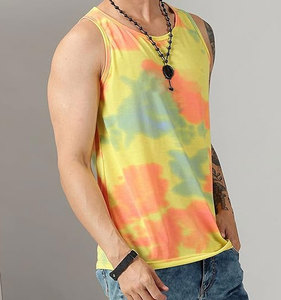 Hot Sale Custom Men's Gym Fitness Tank <b>Top</b> Breathable Cotton Quick Dry Casual Camouflage Print Sublimation Workout Knitted OEM - Product Image 5