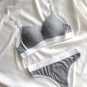 Ensemble de bikini personnalisable avec micro-soutien-gorge, motifs à carreaux, fruits, animaux et unis, décorations en strass et dentelle, logo sur la taille avant - Product Image 1