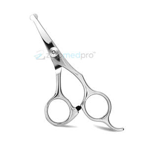 Tijeras Profesionales para Recortar el Vello de la Nariz y las Orejas, Tijeras de Acero Inoxidable para un Recorte Seguro - Product Image 2